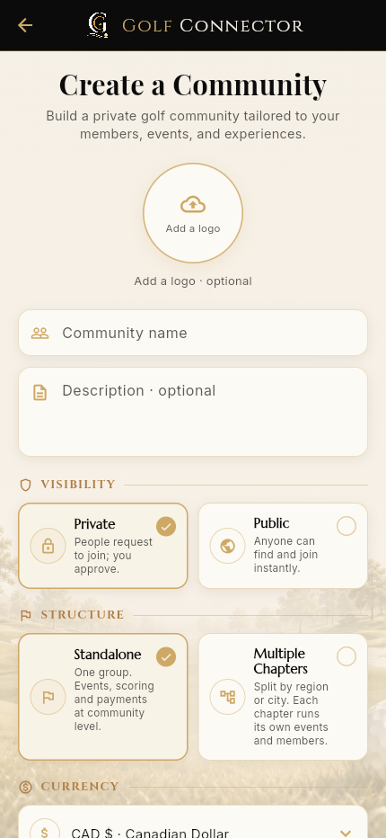 Create community